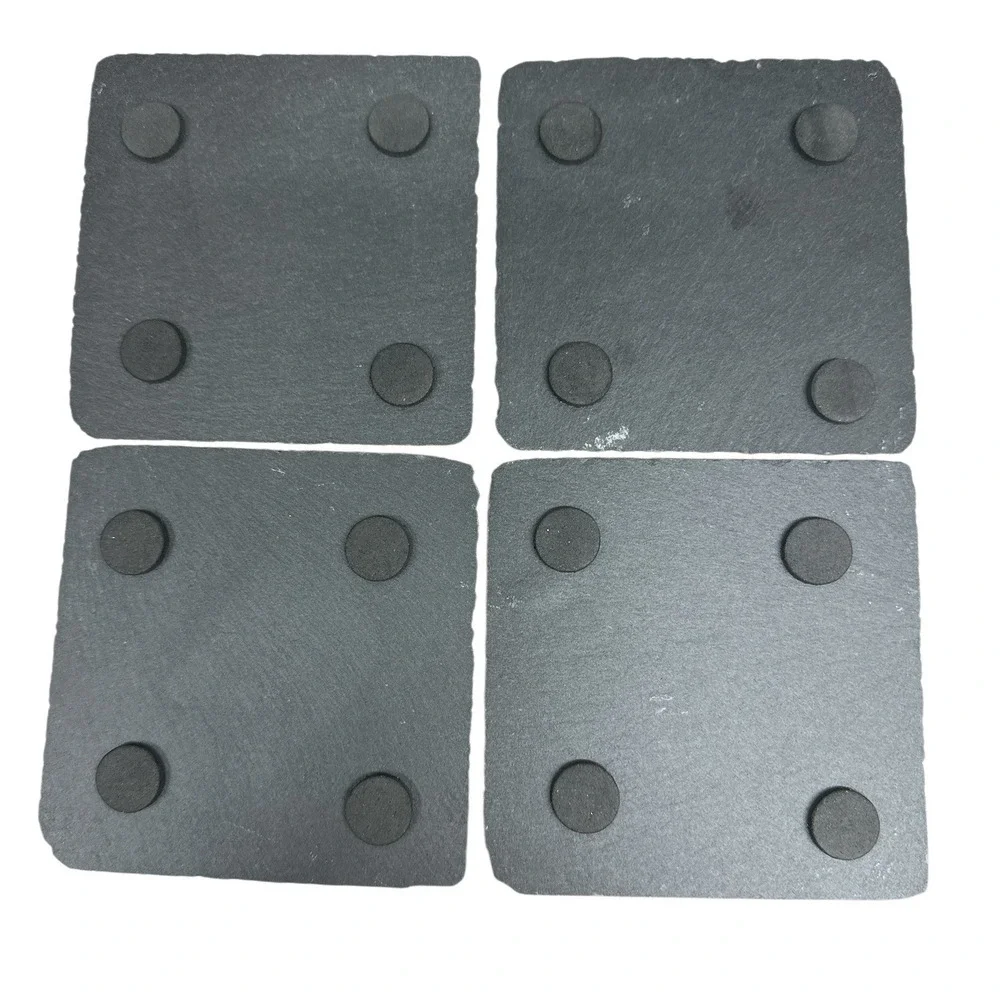 Set of 4 Slate Cocktail Recipe Coasters Mojito Margarita Moscow Mule Hurricane